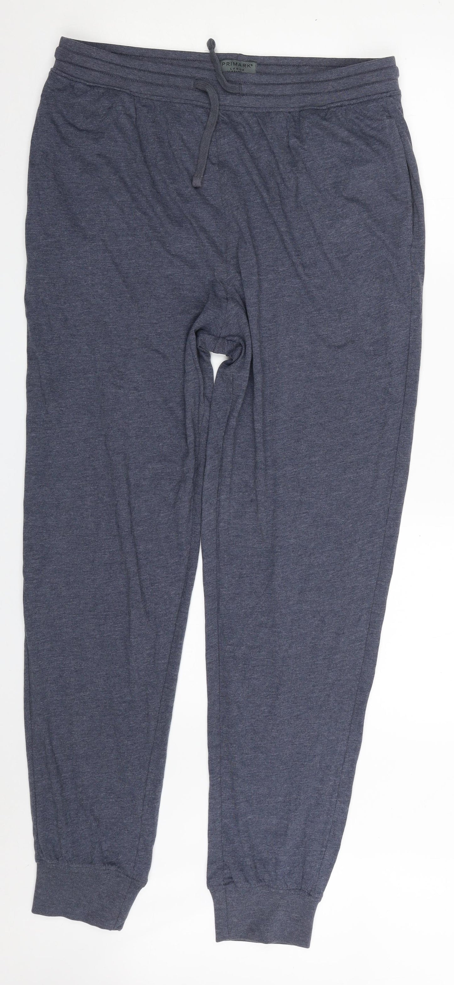 Primark Mens Blue  Cotton Jogger Trousers Size L L30 in Regular