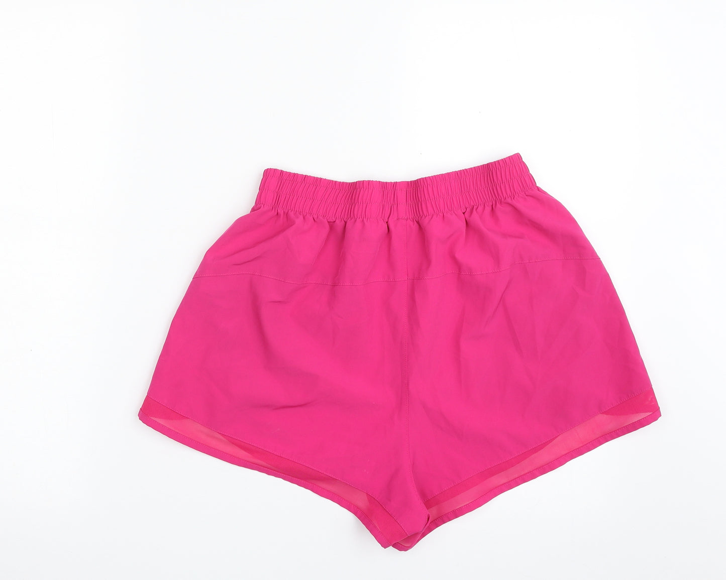 Primark Womens Pink  Polyester Sweat Shorts Size 12  Regular  - Size 12-14