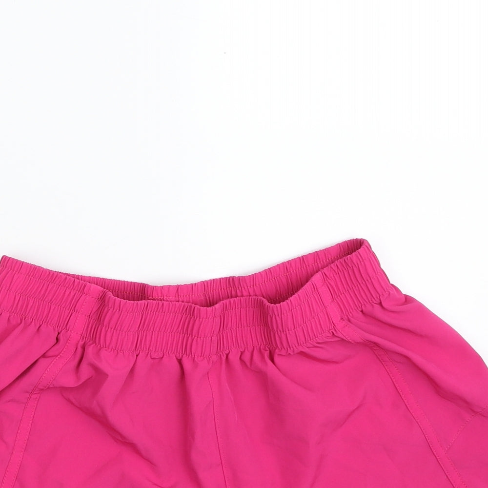 Primark Womens Pink  Polyester Sweat Shorts Size 12  Regular  - Size 12-14