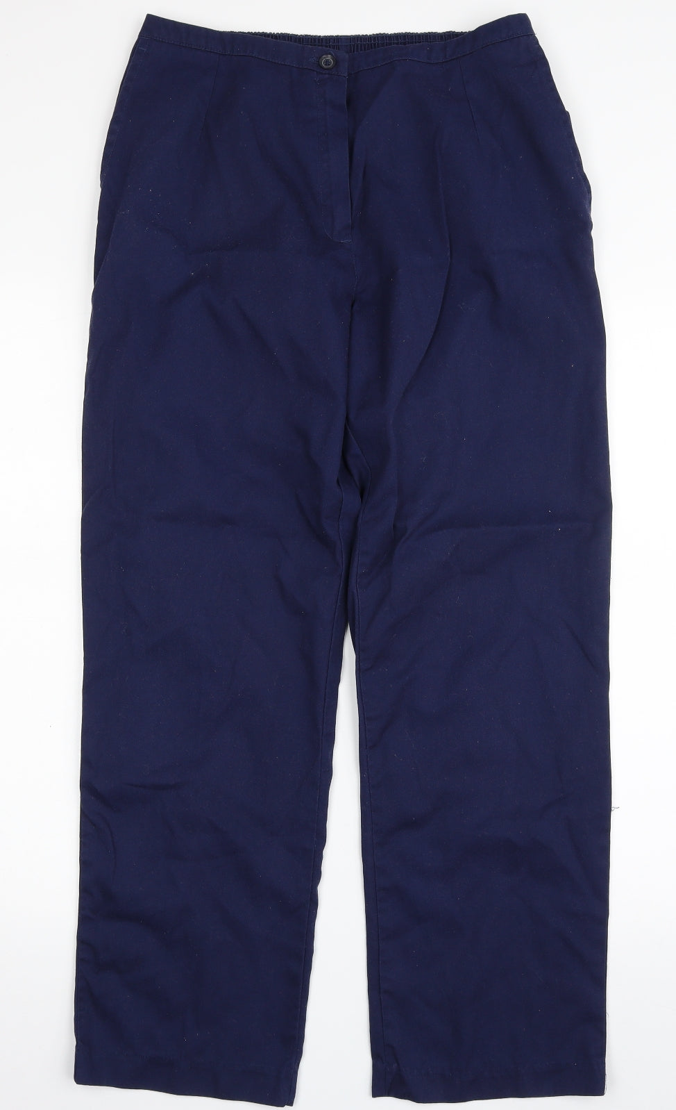 Meltemi  Womens Blue  Polyester Dress Pants Trousers Size 14 L28 in Regular Zip