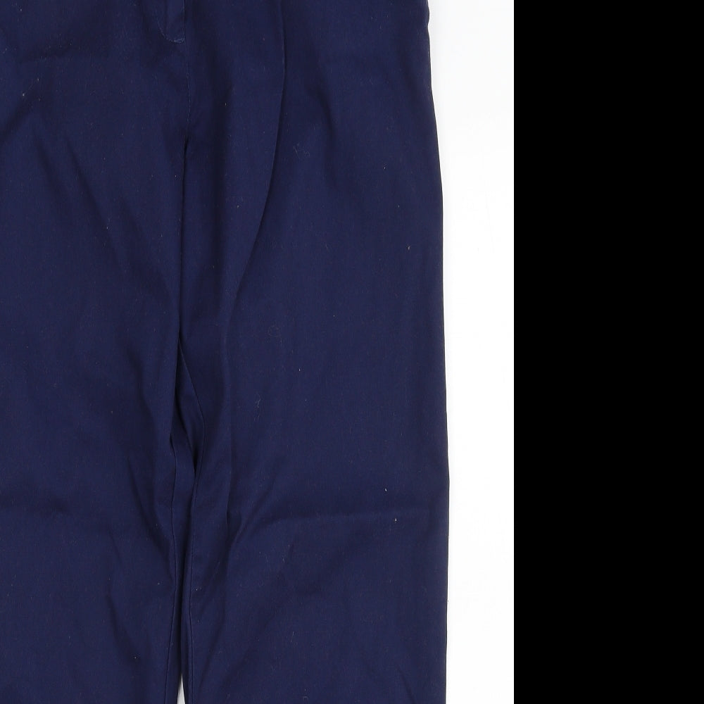Meltemi  Womens Blue  Polyester Dress Pants Trousers Size 14 L28 in Regular Zip