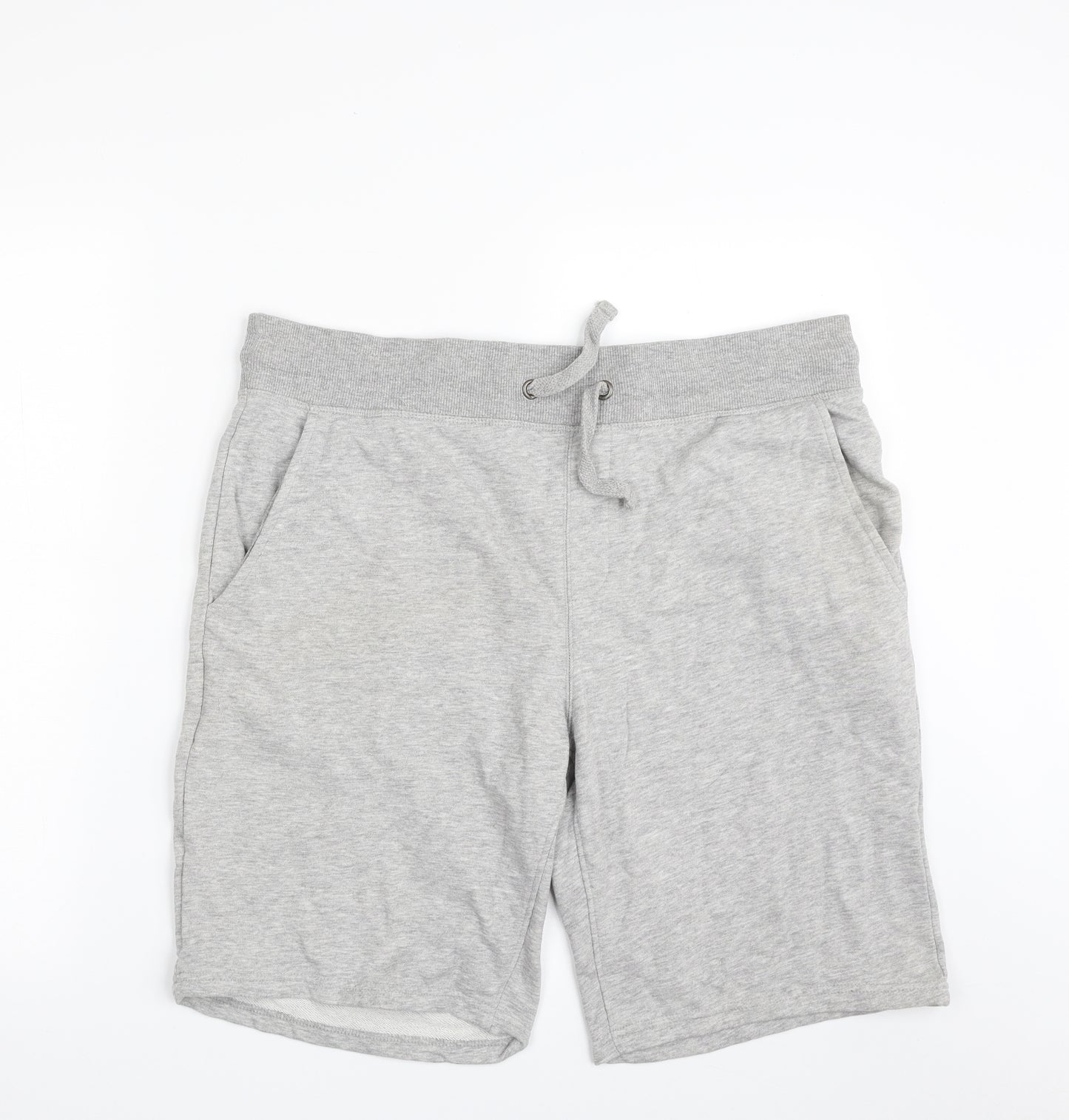 F&F Mens Grey  Cotton Sweat Shorts Size L L10 in Regular