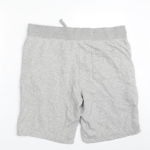 F&F Mens Grey  Cotton Sweat Shorts Size L L10 in Regular
