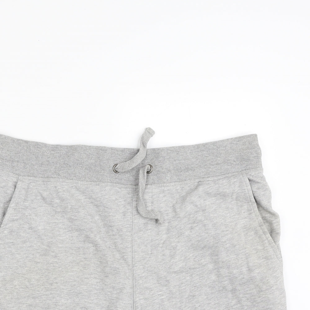 F&F Mens Grey  Cotton Sweat Shorts Size L L10 in Regular