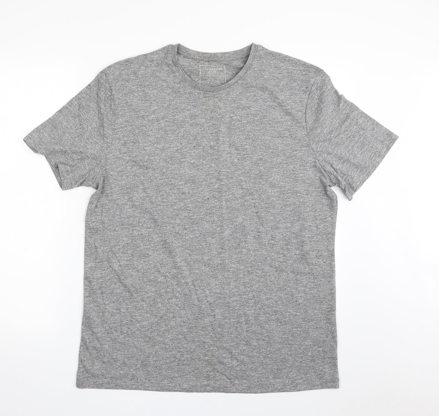 F&F Mens Grey  Cotton  T-Shirt Size L Crew Neck