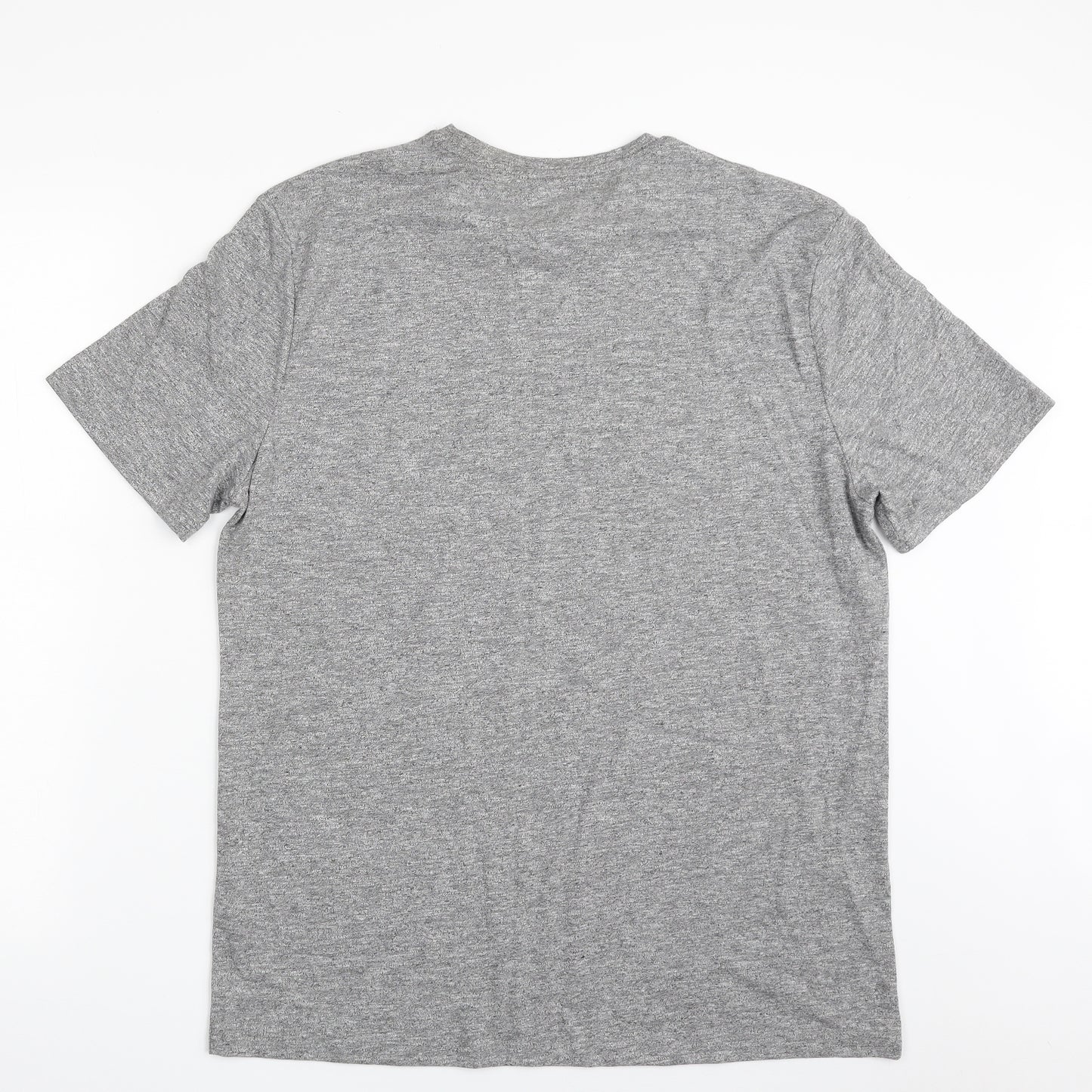 F&F Mens Grey  Cotton  T-Shirt Size L Crew Neck