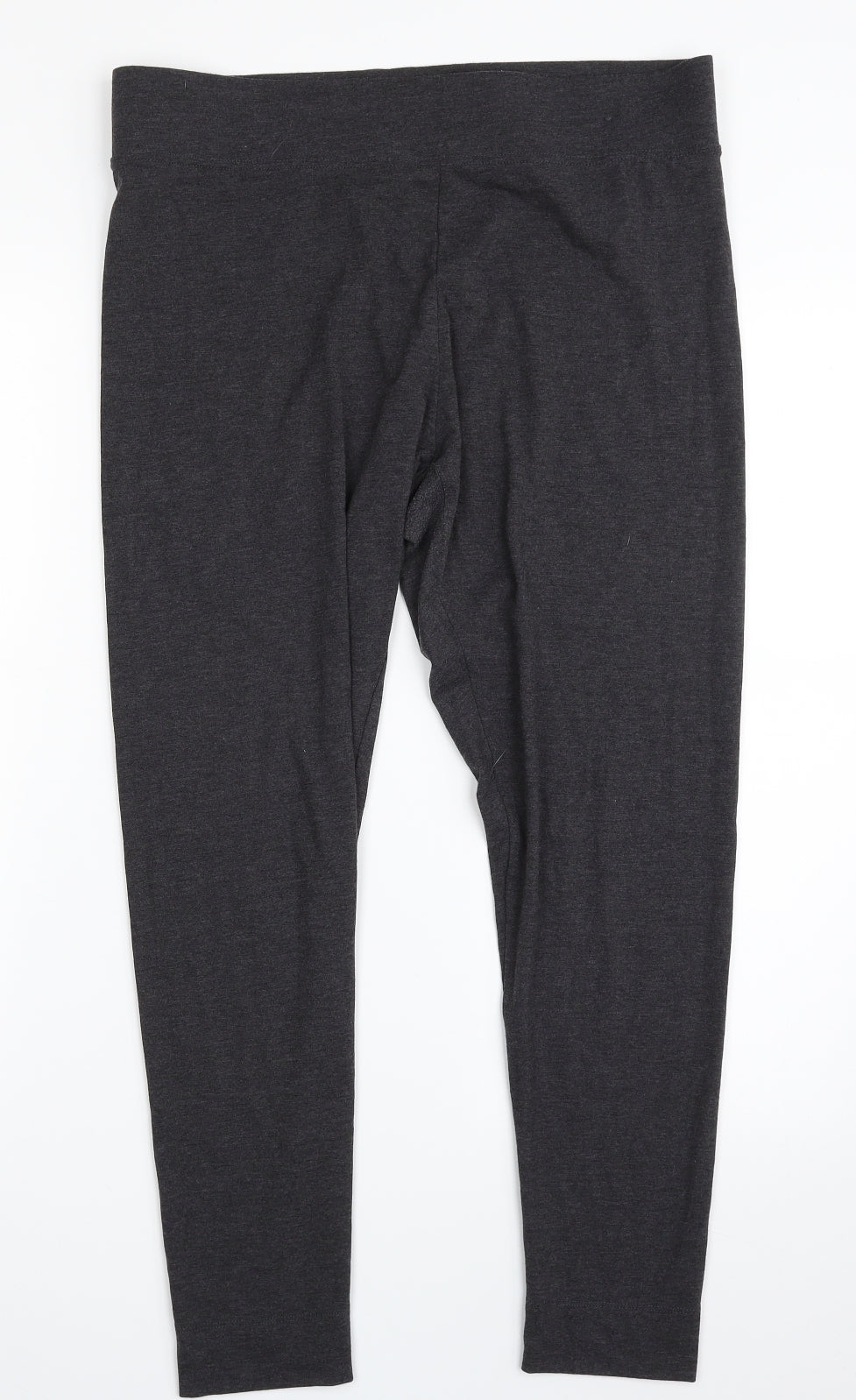 Marks and Spencer Womens Grey  Viscose Carrot Leggings Size 16 L26 in