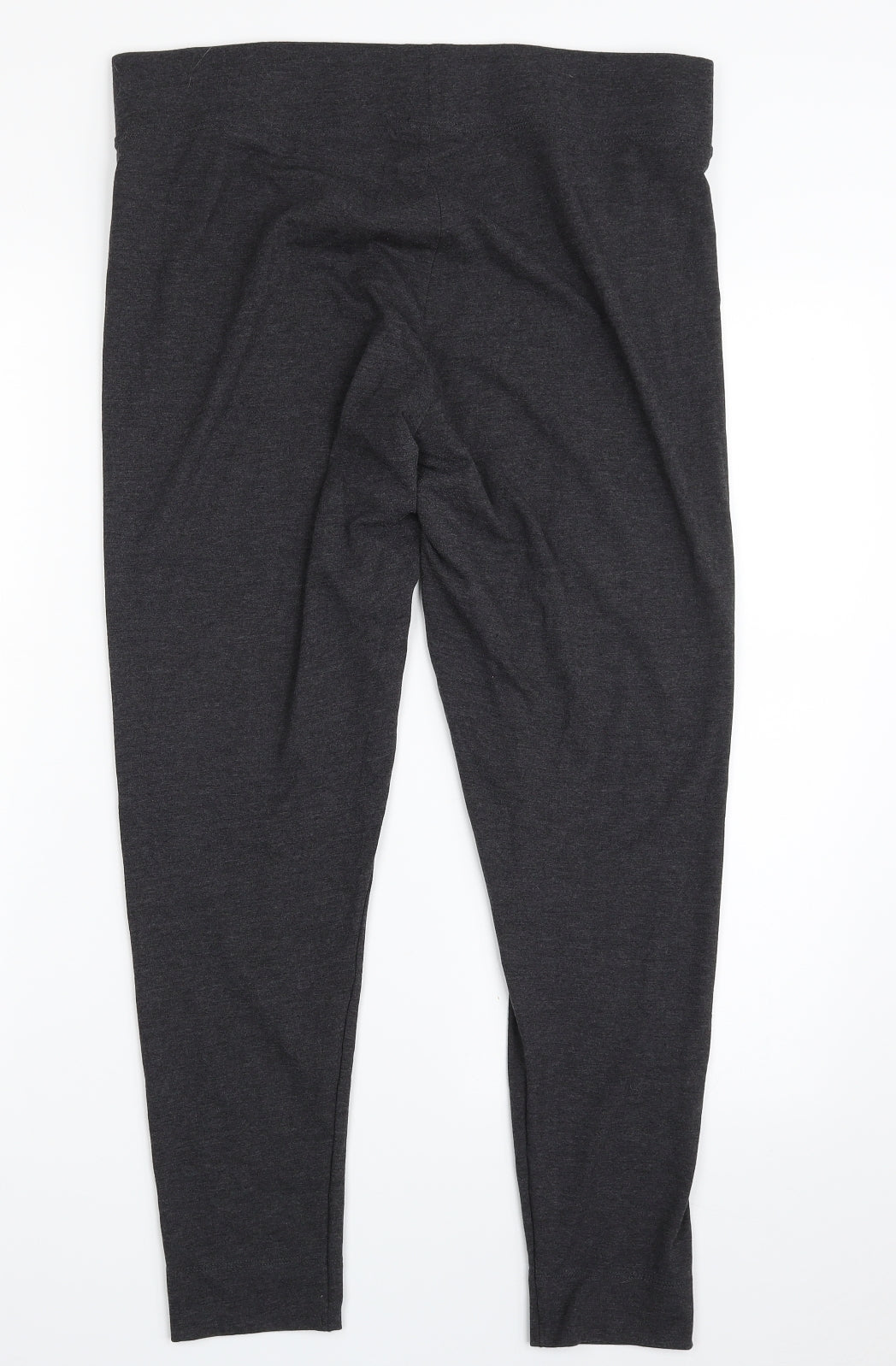 Marks and Spencer Womens Grey  Viscose Carrot Leggings Size 16 L26 in
