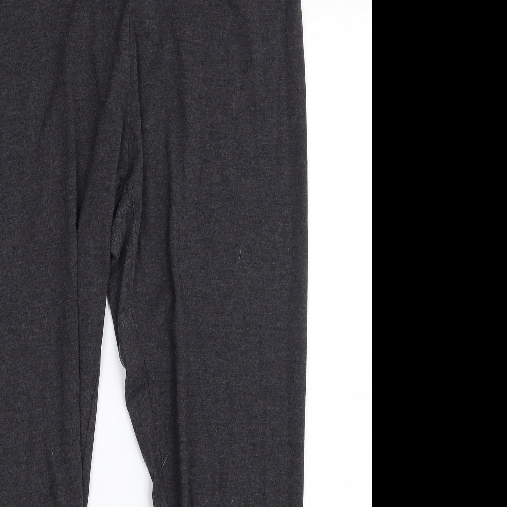 Marks and Spencer Womens Grey  Viscose Carrot Leggings Size 16 L26 in