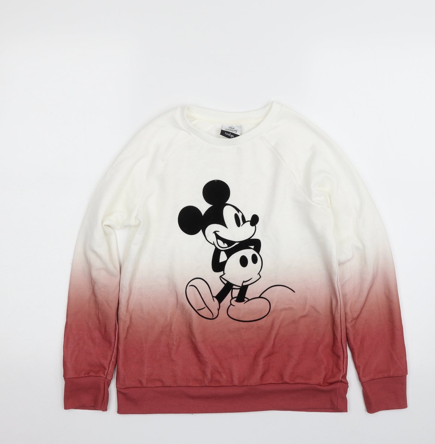 George Girls Pink  Polyester Pullover Sweatshirt Size 9-10 Years  Pullover - Mickey Mouse