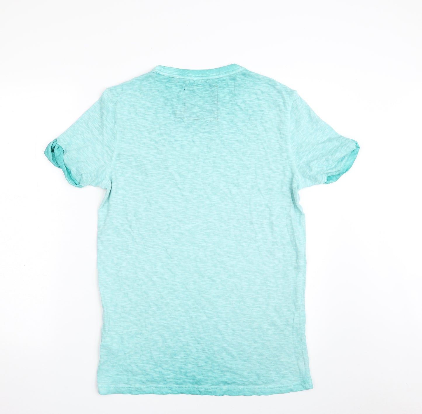 Superdry Mens Blue  Cotton  T-Shirt Size S Crew Neck