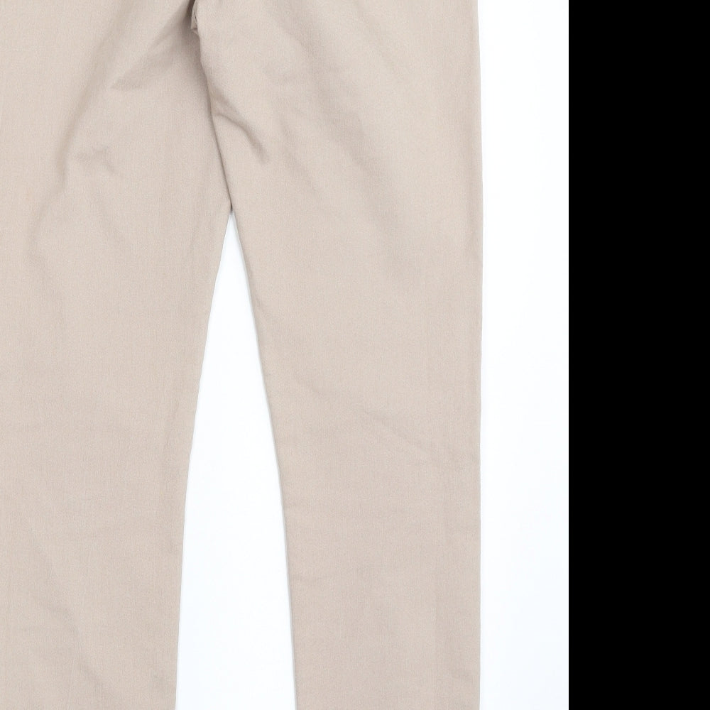 Marks and Spencer Womens Beige  Cotton Jegging Jeans Size 10 L28 in Slim Zip