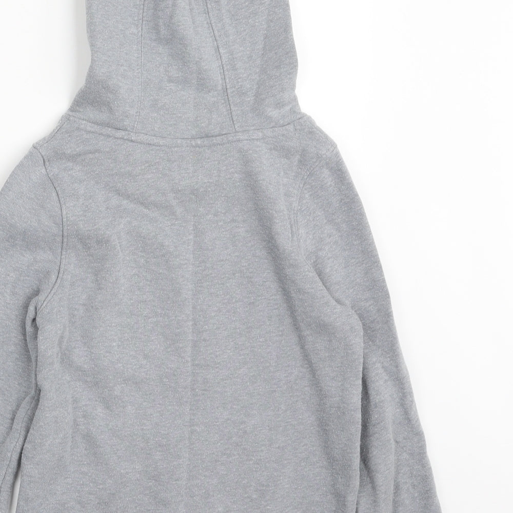 Under armour Girls Grey  Cotton Pullover Hoodie Size 7-8 Years  Pullover