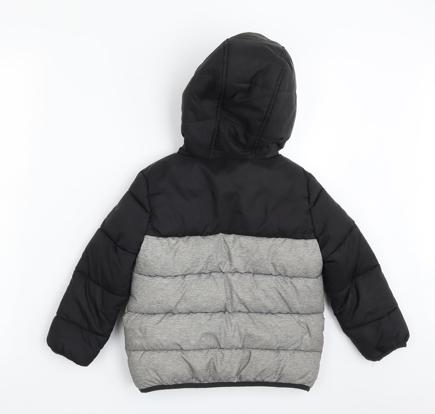 TU Girls Grey   Quilted Jacket Size 3-4 Years  Zip