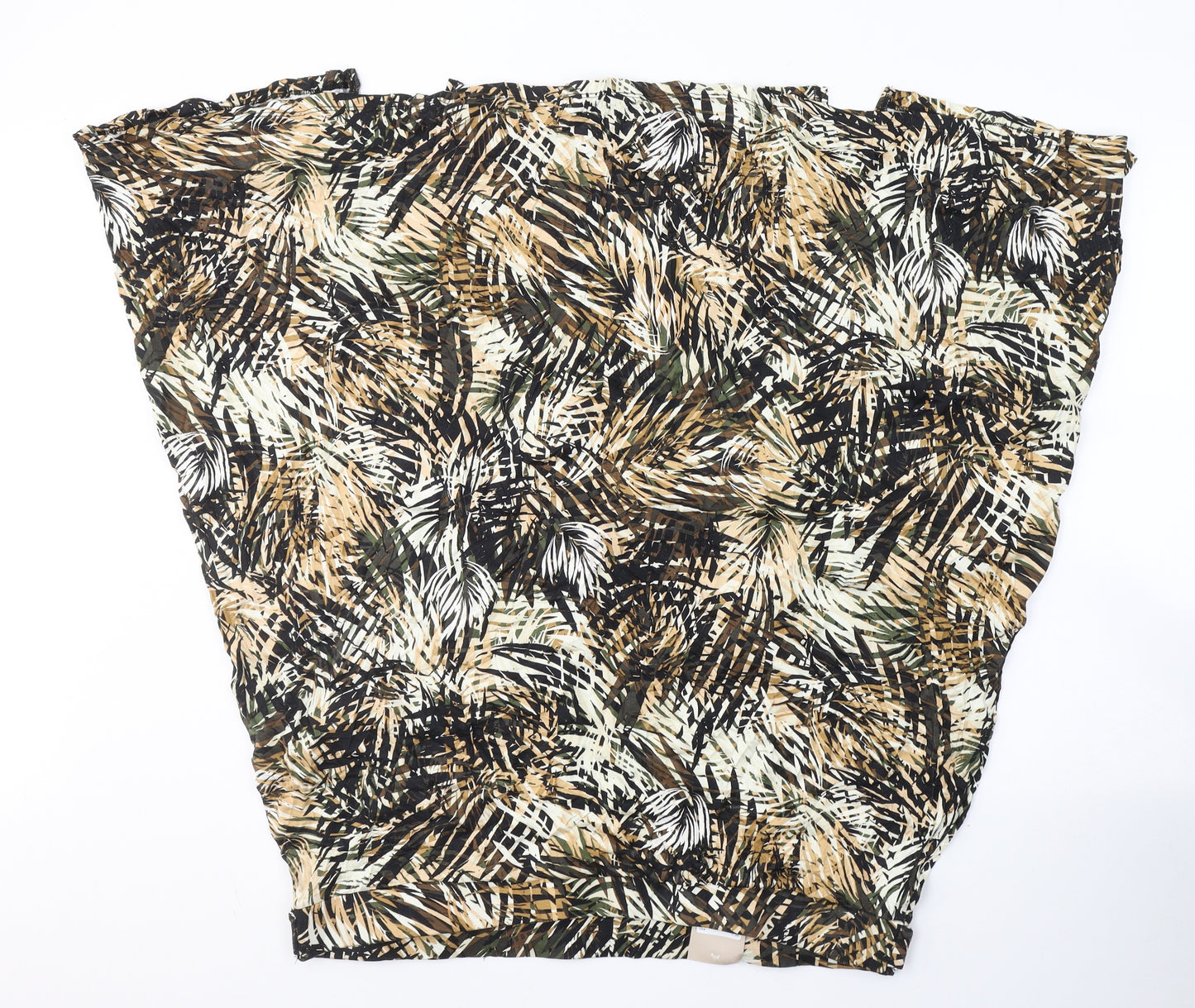 TU Womens Beige Geometric Viscose Swing Skirt Size 22