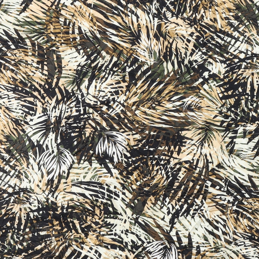 TU Womens Beige Geometric Viscose Swing Skirt Size 22