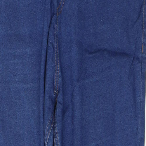 Marks and Spencer Womens Blue  Cotton Jegging Jeans Size 14 L26 in Regular