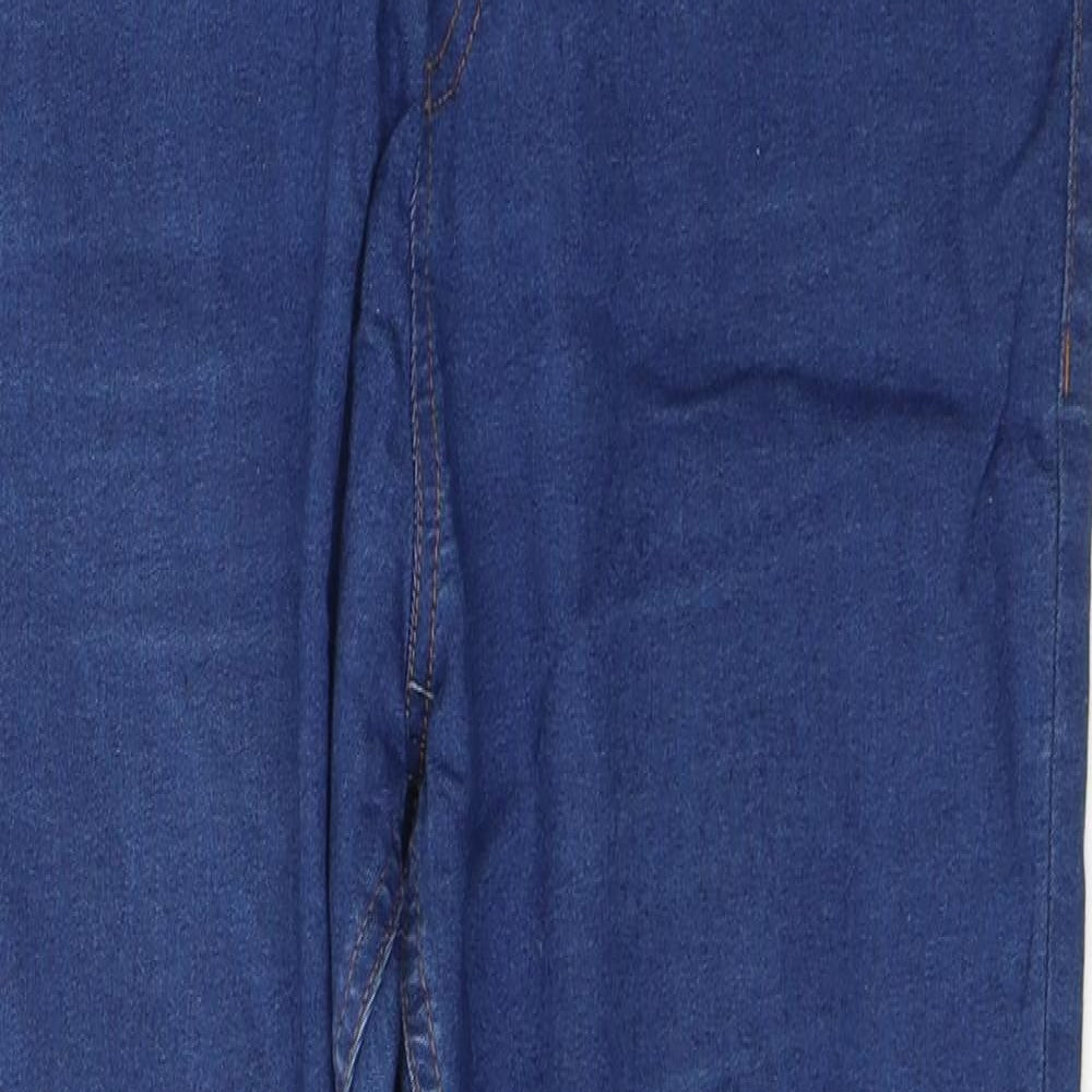 Marks and Spencer Womens Blue  Cotton Jegging Jeans Size 14 L26 in Regular