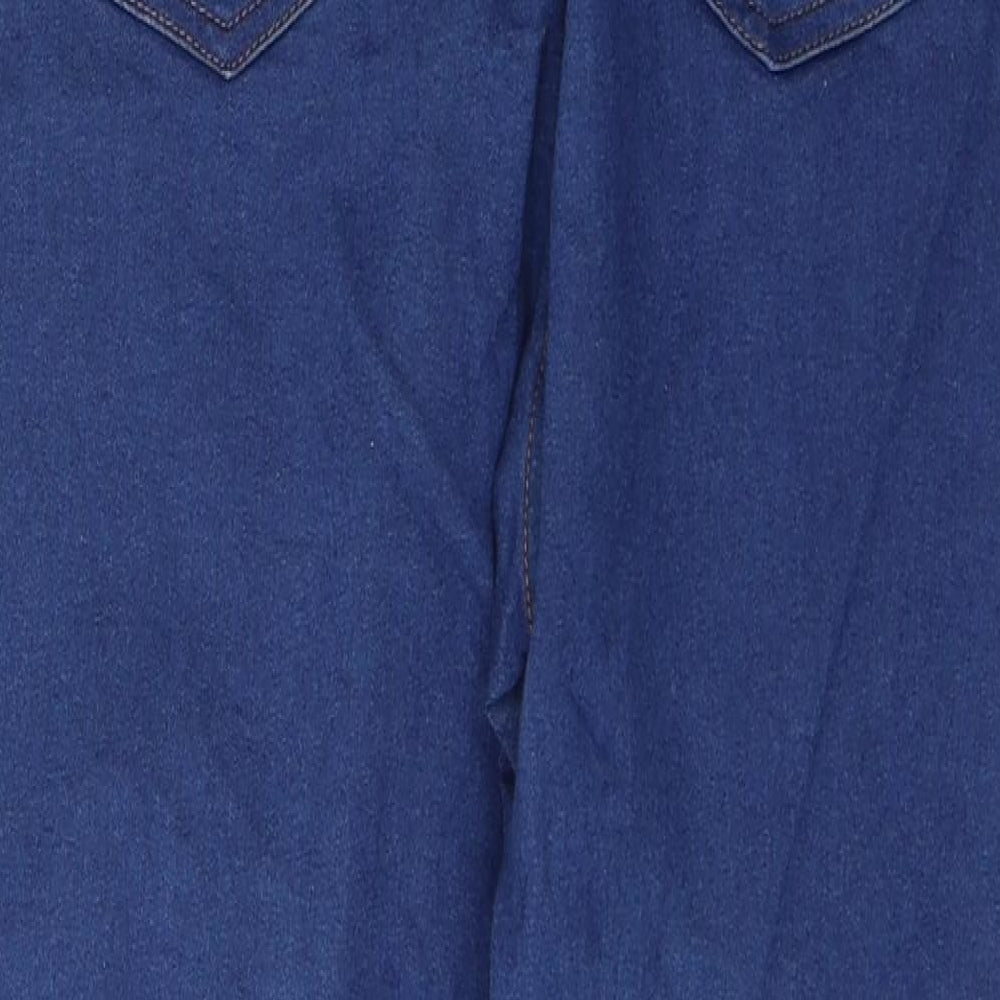 Marks and Spencer Womens Blue  Cotton Jegging Jeans Size 14 L26 in Regular