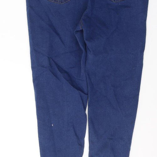 Marks and Spencer Womens Blue  Cotton Jegging Jeans Size 16 L26 in Regular