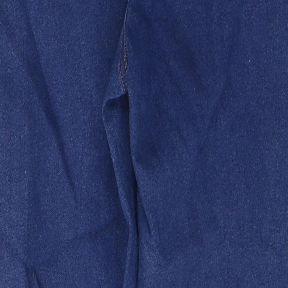 Marks and Spencer Womens Blue  Cotton Jegging Jeans Size 16 L26 in Regular