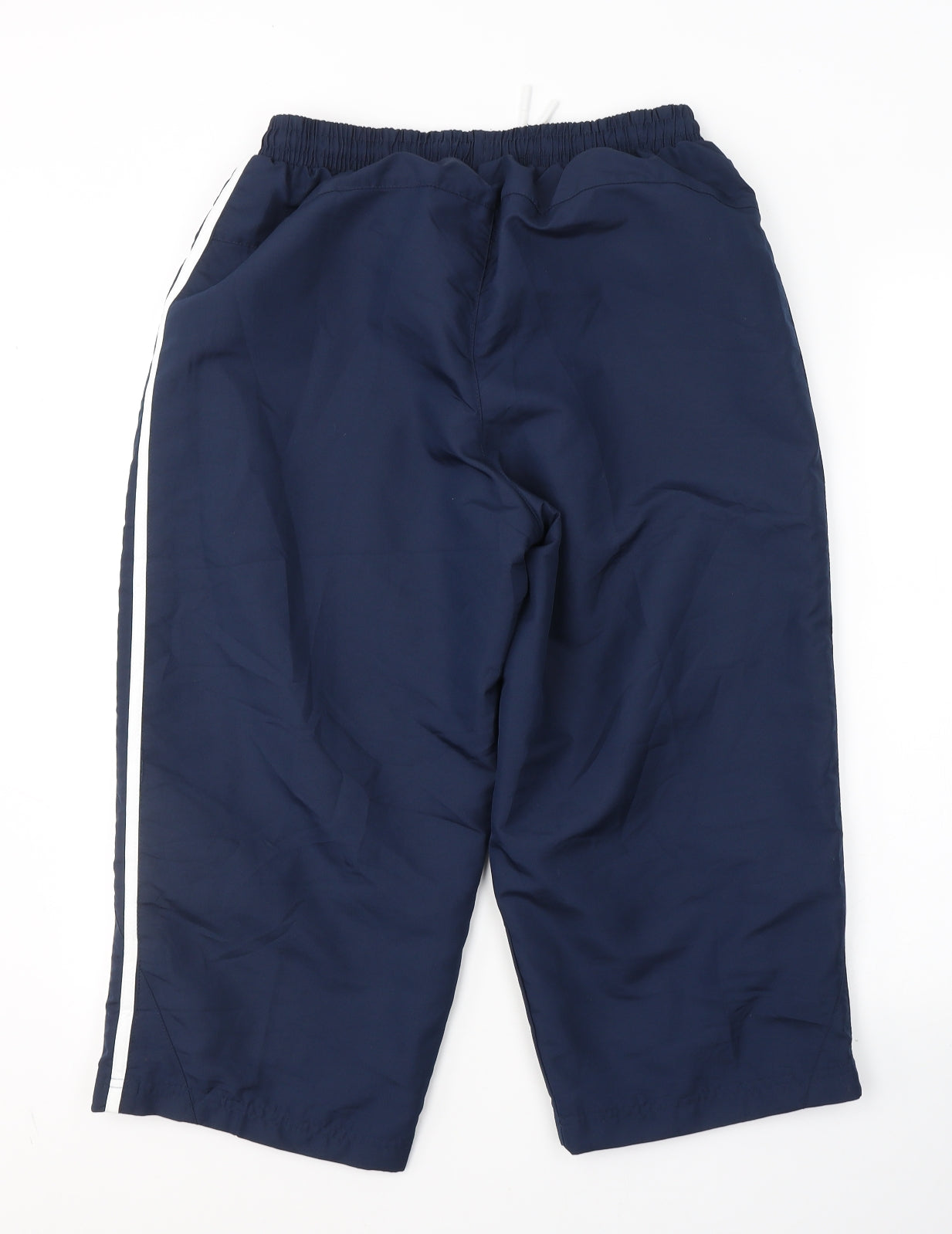 Lonsdale Womens Blue  Polyester Cropped Trousers Size M L20 in Regular Tie