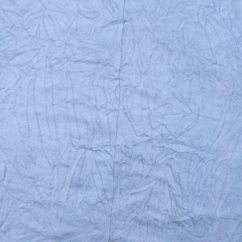 Papaya Womens Blue  Viscose Jersey T-Shirt Size 16 V-Neck - Knot detail
