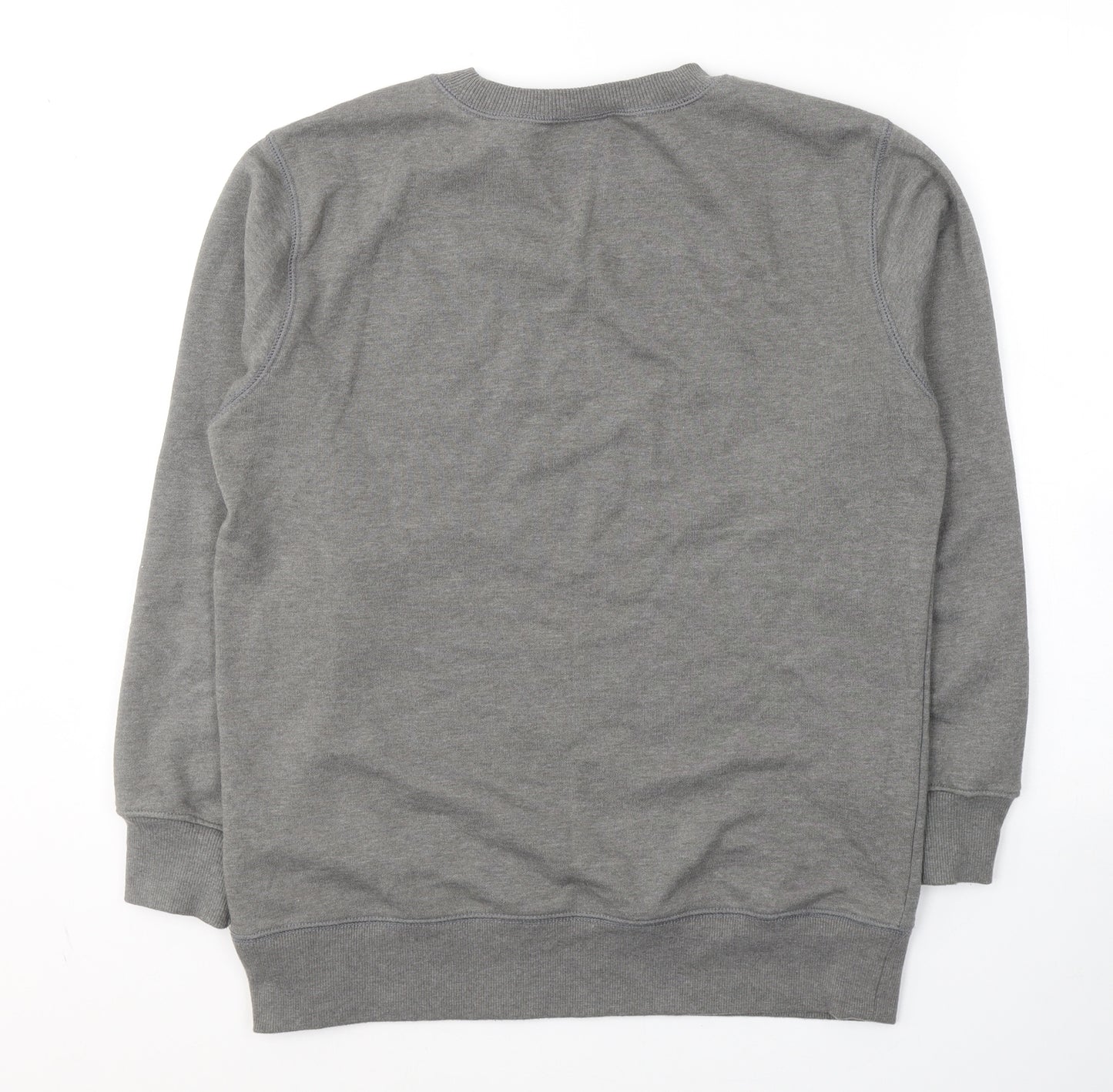 The North Face Mens Grey  Cotton Pullover Sweatshirt Size S