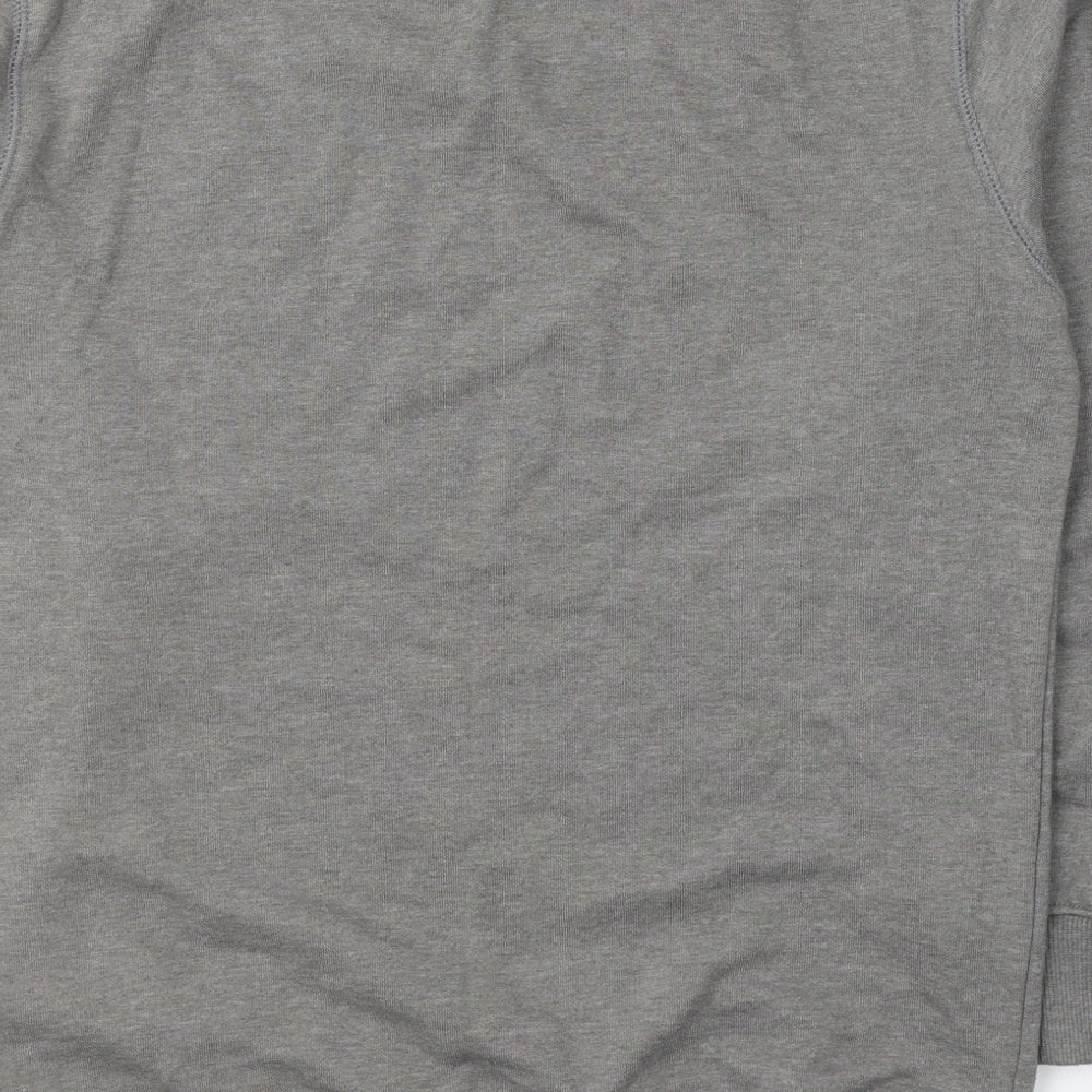 The North Face Mens Grey  Cotton Pullover Sweatshirt Size S