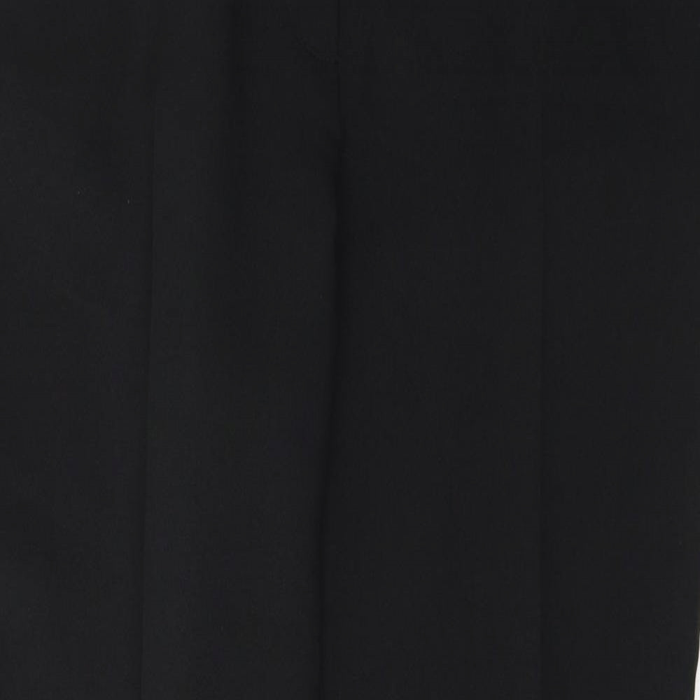 Primark Womens Black  Polyester Trousers  Size 14 L29 in Regular Button