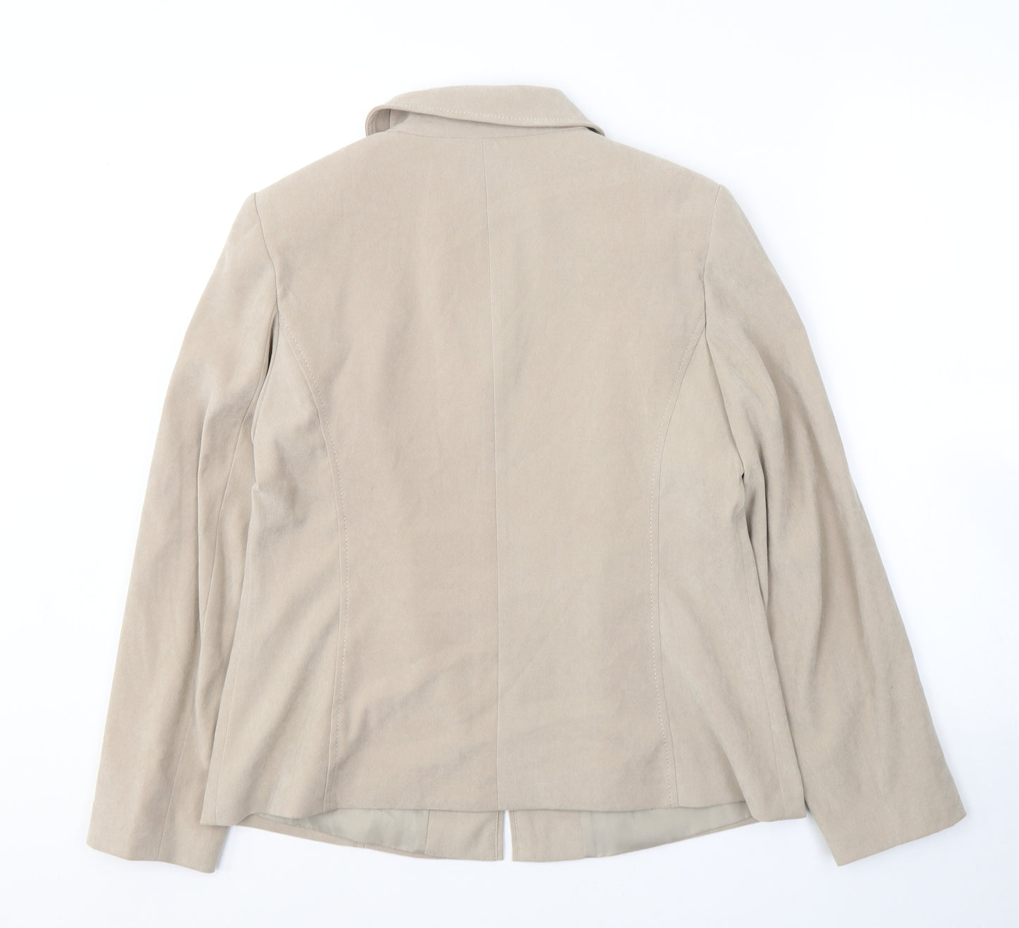 Bonmarché Womens Beige   Jacket Coat Size 14  Zip