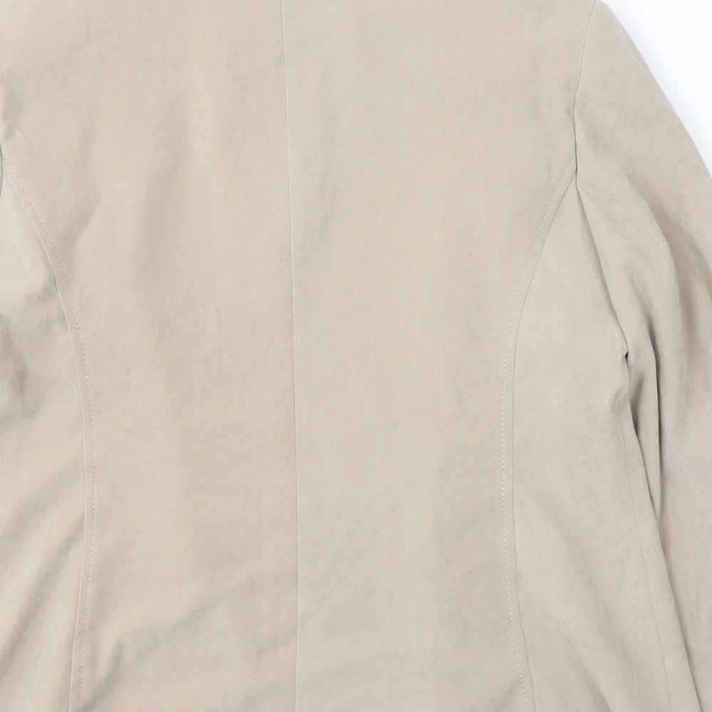 Bonmarché Womens Beige   Jacket Coat Size 14  Zip