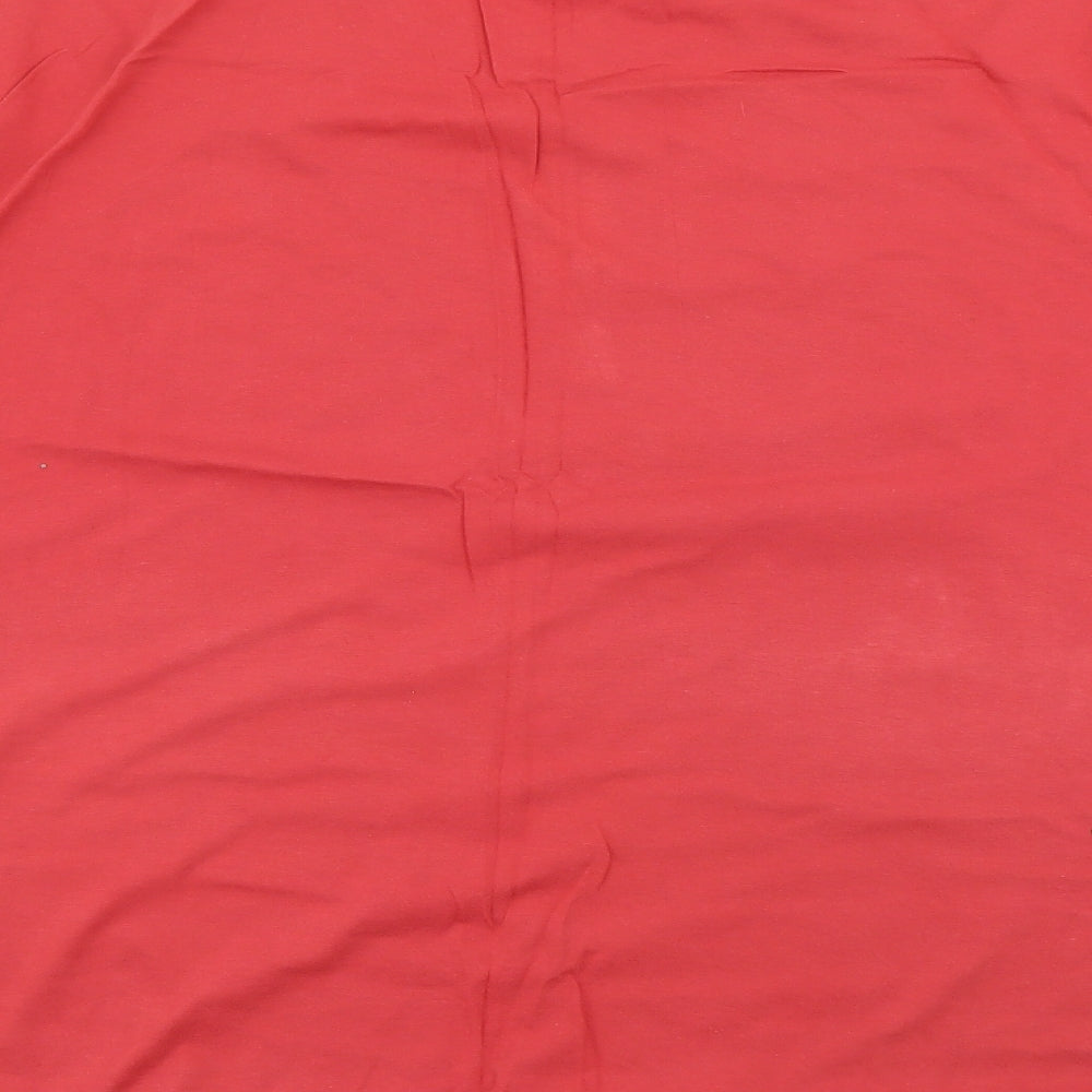 Tulchan Mens Red  Cotton  T-Shirt Size L Crew Neck