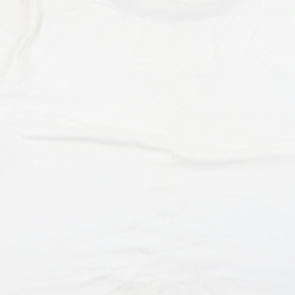 Style Inc Womens White Crew Neck  Cotton Pullover Jumper Size XL