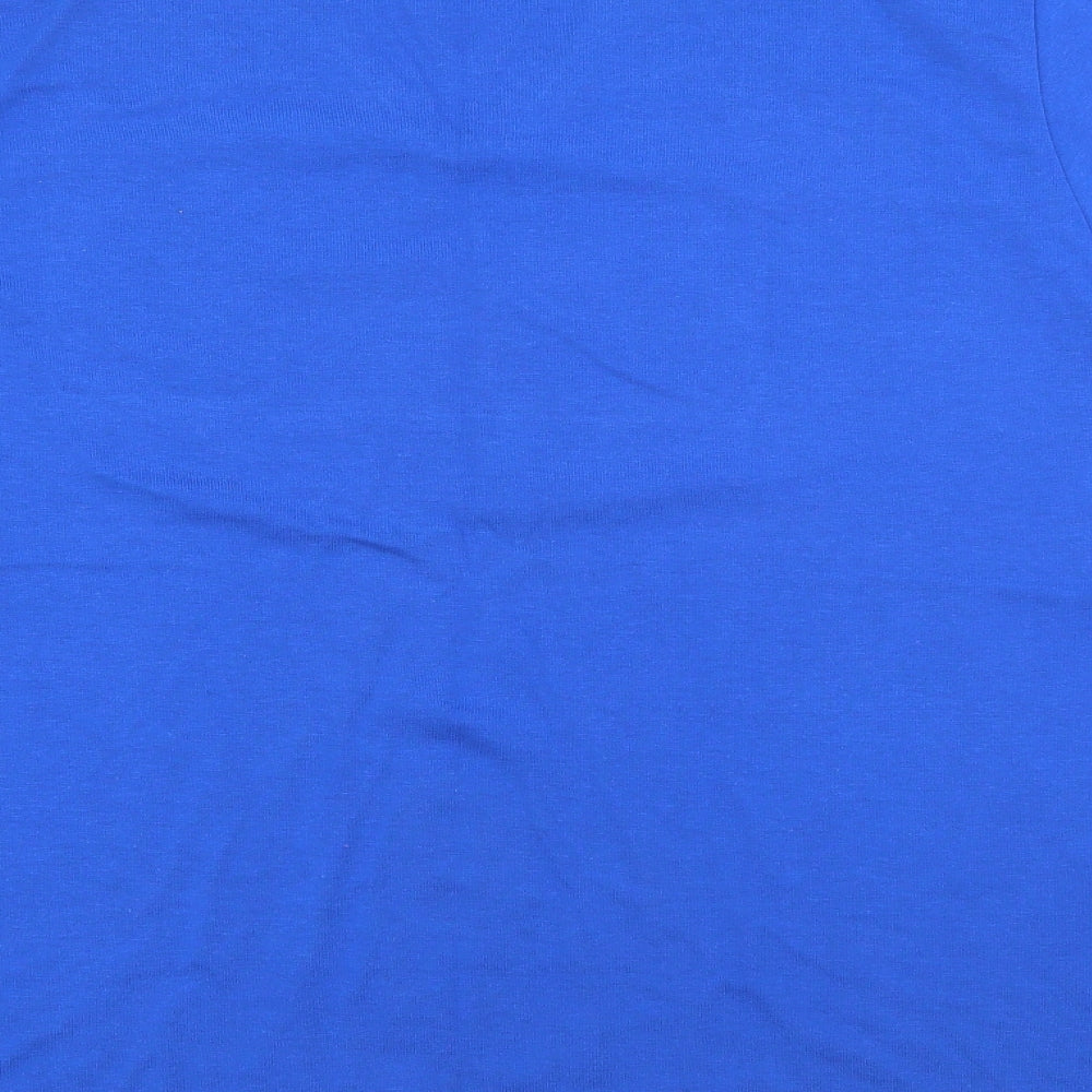 Style Inc Womens Blue  Cotton Basic T-Shirt Size 2XL V-Neck