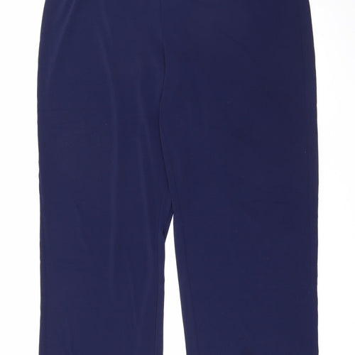 Michele Hope Womens Blue  Polyester Trousers  Size 22 L30 in Regular