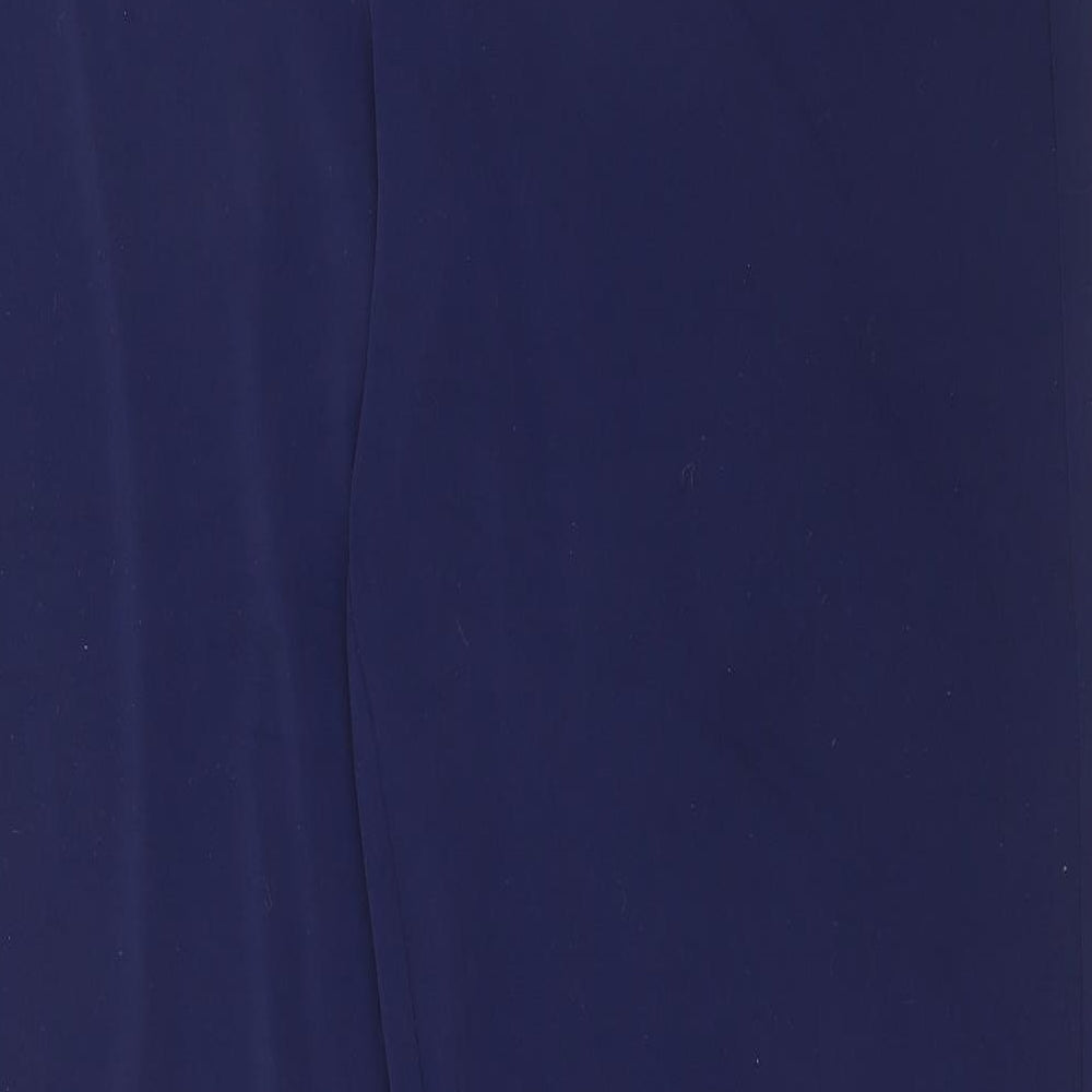 Michele Hope Womens Blue  Polyester Trousers  Size 22 L30 in Regular