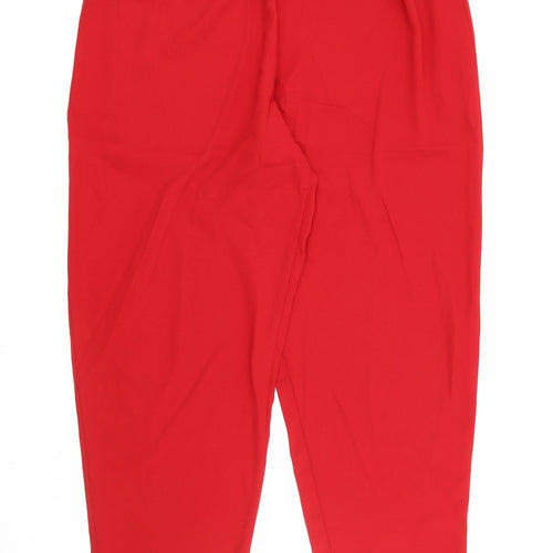 Maggie Sweet Womens Red  Polyester Trousers  Size 2XL L29 in Regular