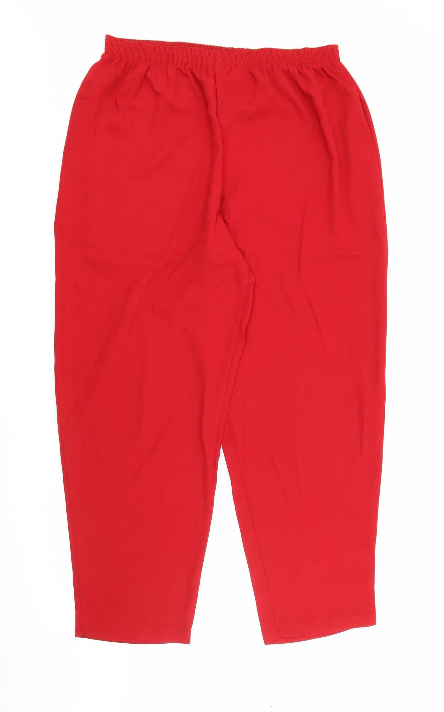 Maggie Sweet Womens Red  Polyester Trousers  Size 2XL L29 in Regular