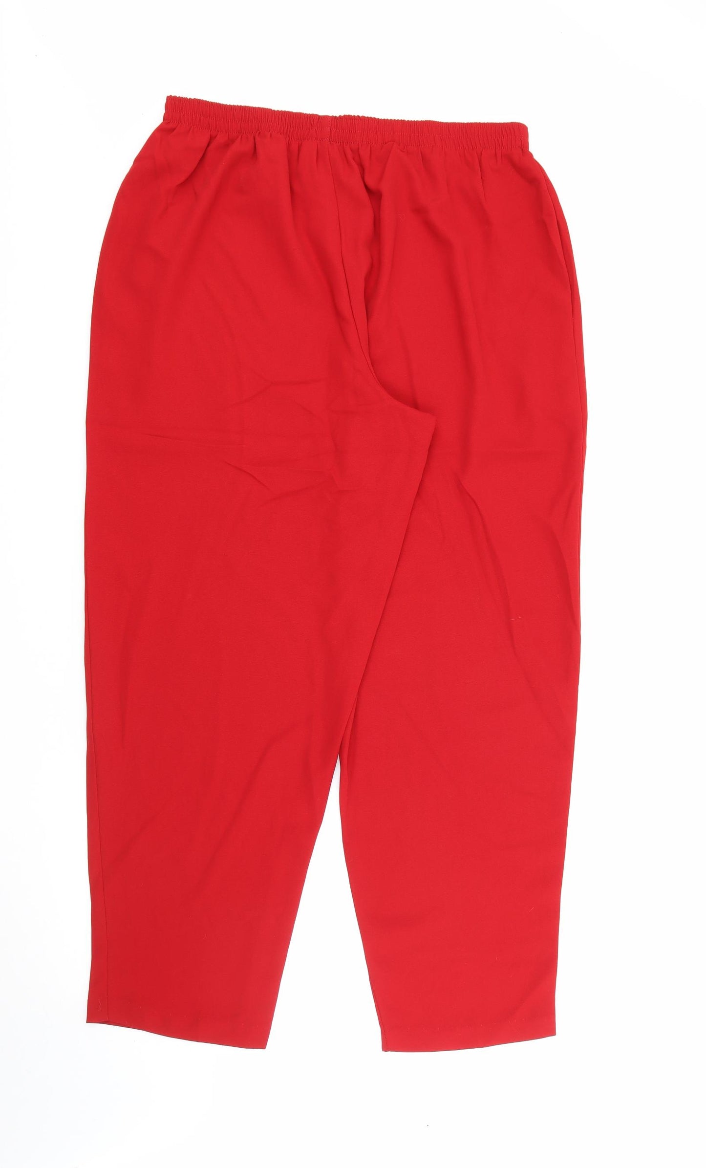 Maggie Sweet Womens Red  Polyester Trousers  Size 2XL L29 in Regular