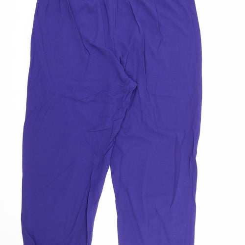 EWM Womens Blue  Polyester Trousers  Size 20 L28 in Regular