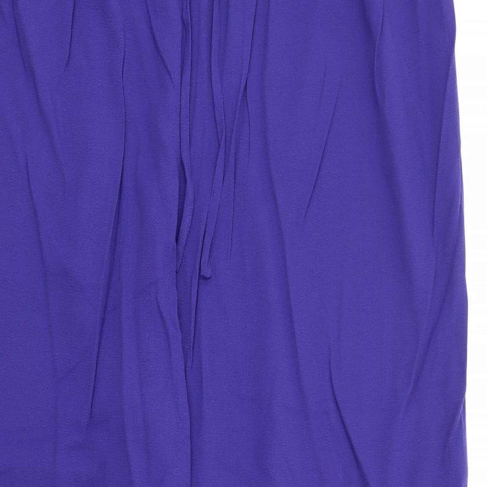 EWM Womens Blue  Polyester Trousers  Size 20 L28 in Regular