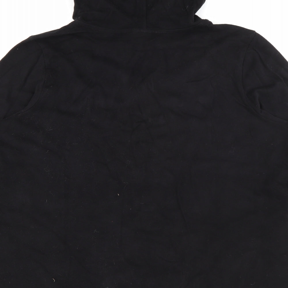 d&co Womens Black  Cotton Pullover Hoodie Size XL