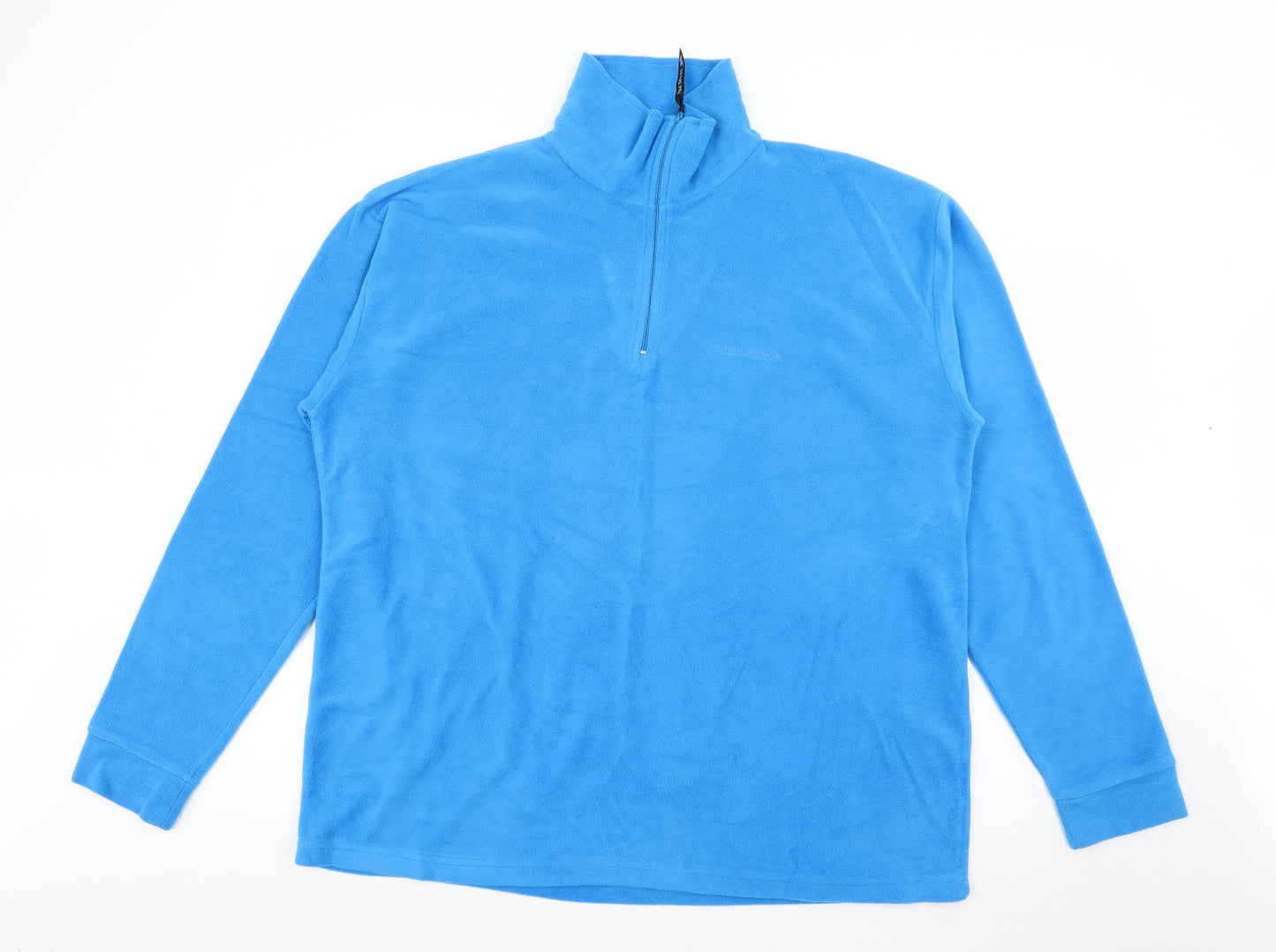 Trespass Mens Blue High Neck  Polyester Pullover Jumper Size XL