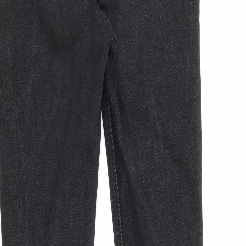 New Look Womens Black  Cotton Skinny Jeans Size 8 L25 in Regular Button