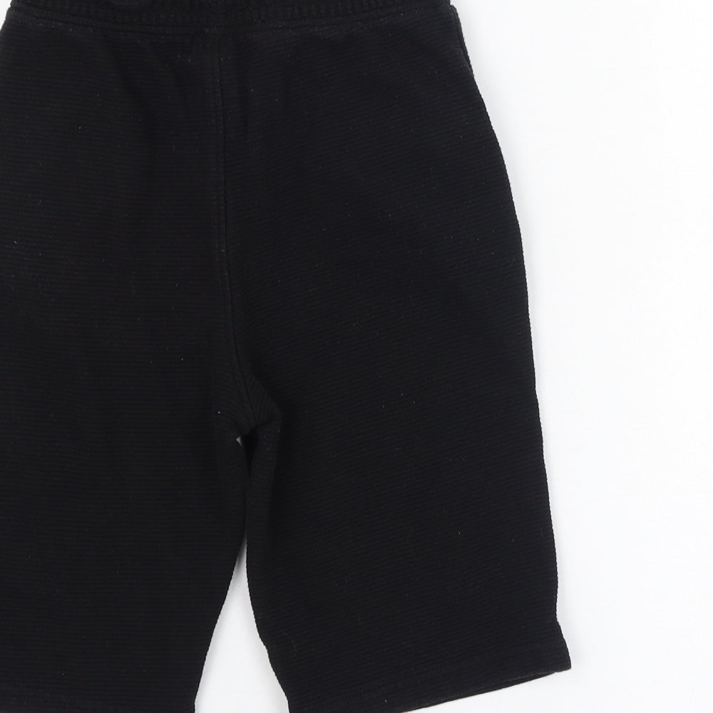 TU Boys Black  Cotton Sweat Shorts Size 9 Years  Regular