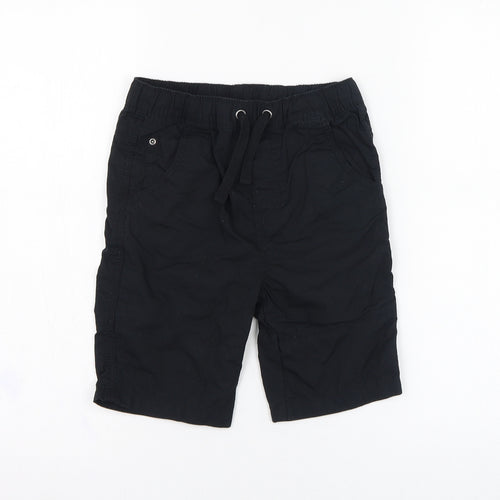 TU Boys Black  Cotton Bermuda Shorts Size 8 Years  Regular