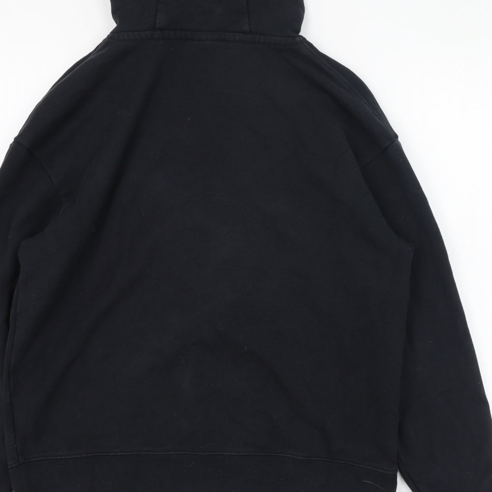 Nike Mens Black  Cotton Pullover Hoodie Size S