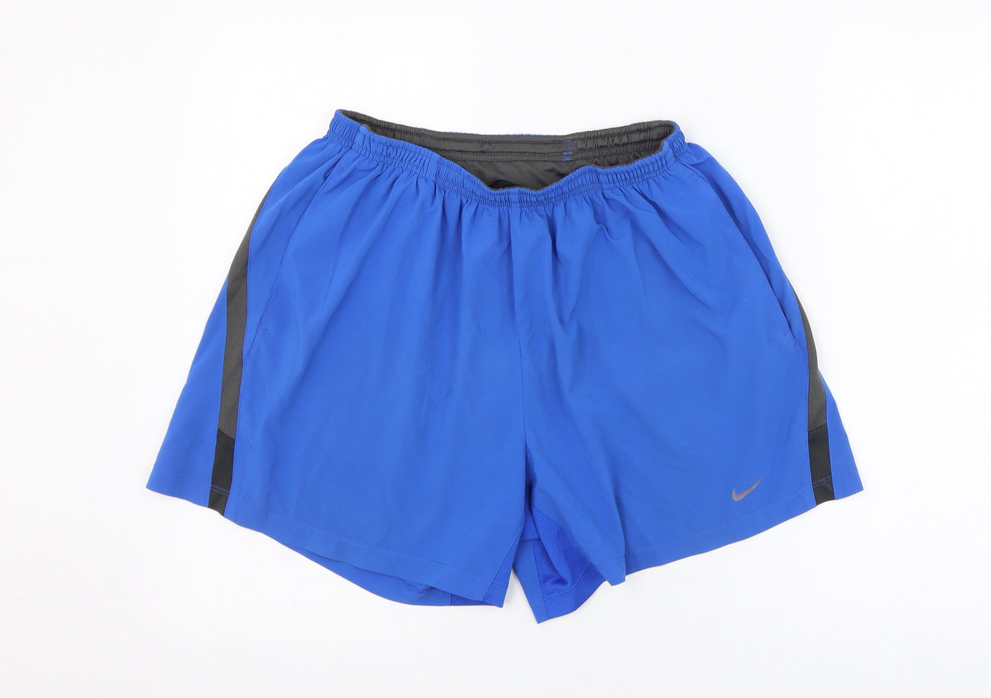 Nike Mens Blue  Polyester Sweat Shorts Size L  Regular