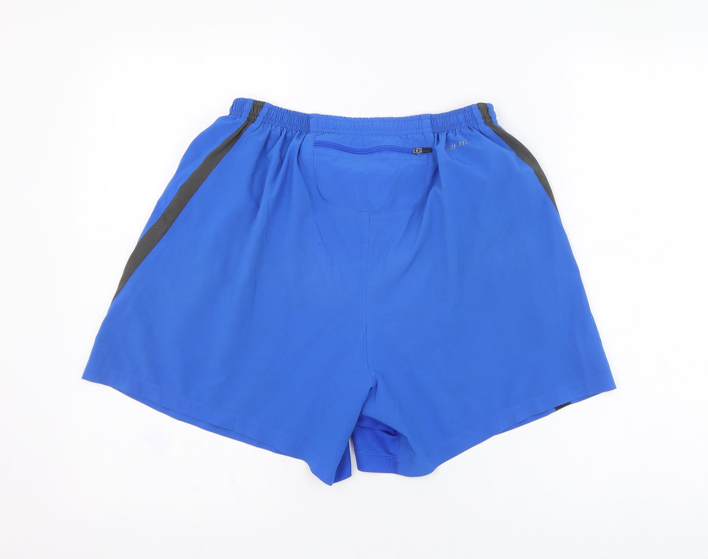 Nike Mens Blue  Polyester Sweat Shorts Size L  Regular